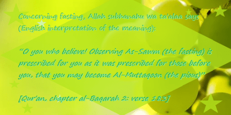 fasting prescribed 4 u baqarah