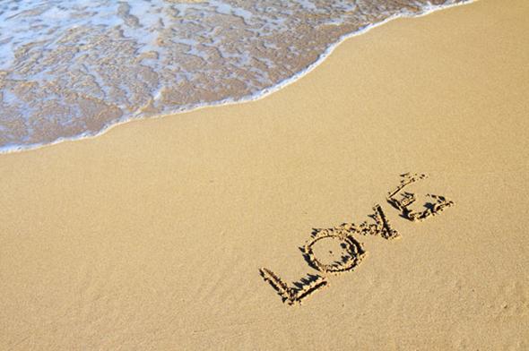 love in the sand